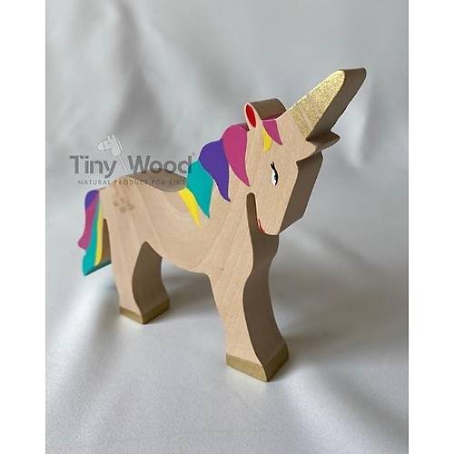 Ahap Unicorn Oyuncak | Waldorf Doal Ahap Tek Boynuzlu At | El Yapm Unicorn Figr