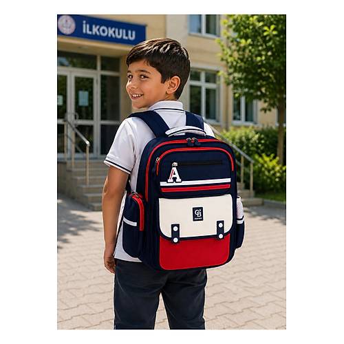 �lkokul �ocuk Okul �antas� �ok B�lmeli Ergonomik S�rt �antas�