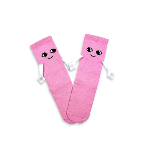 Kadn ? Erkek Mknatsl Elele Tutuan orap (1 Adet) ? Halay eken Kanka orab ? Sevimli Yz Tasarm