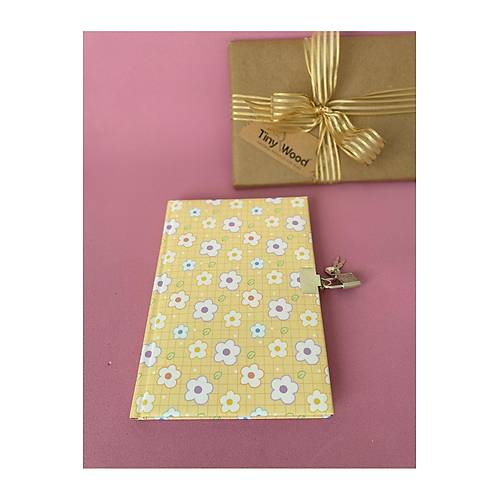Kilitli Hat�ra ve G�nl�k Defteri � 14x20 cm, 80 Yaprak (�e�itli Kapak Desenleri)