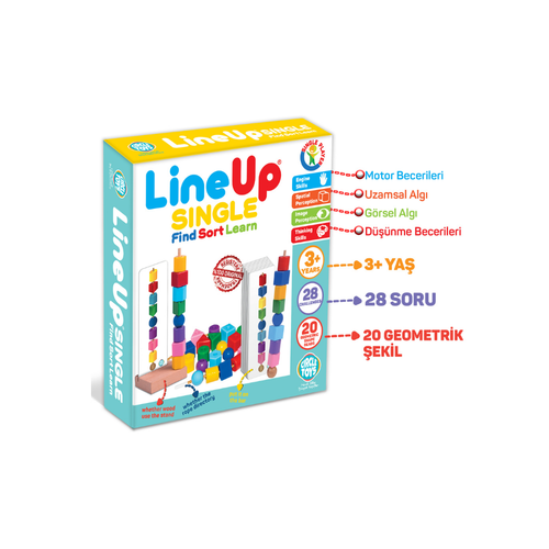 Line Up Single Bul Srala ren | Renk ve ekil Sralama Oyunu
