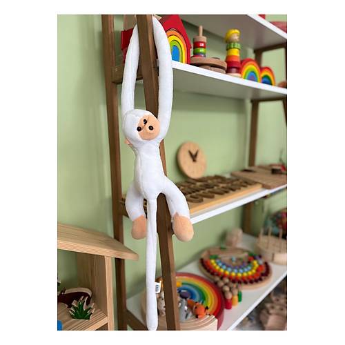 Sar�lan Pelu� Maymun  Elleri C�rt C�rtl� Uyku ve Oyun Arkada�� Sevimli Pelu� Maymun Oyuncak