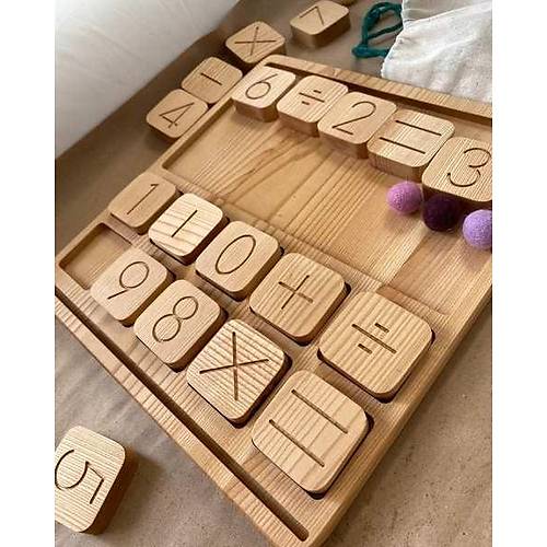 Ahap Say Sayma Tablas | Montessori Matematik Oyunu | Doal Ceviz ve Ihlamur Aac