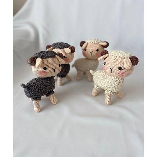 Amigurumi Kuzu | El Yapm Organik rg Oyuncak | Tiny Wood