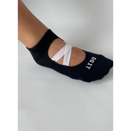 2?li Pilates & Yoga orap Seti ? Kaydrmaz Tabanl Unisex Pamuklu Spor Patik orap