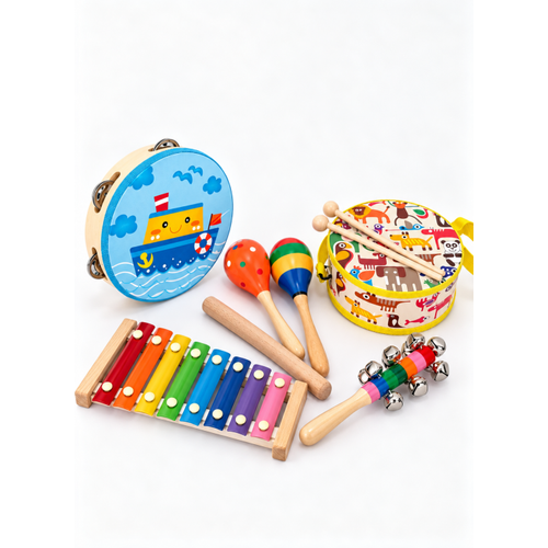 Minik Ritimler 6 Par�a Ah�ap M�zik Seti ? E�itici �ocuk M�zik Oyunca��