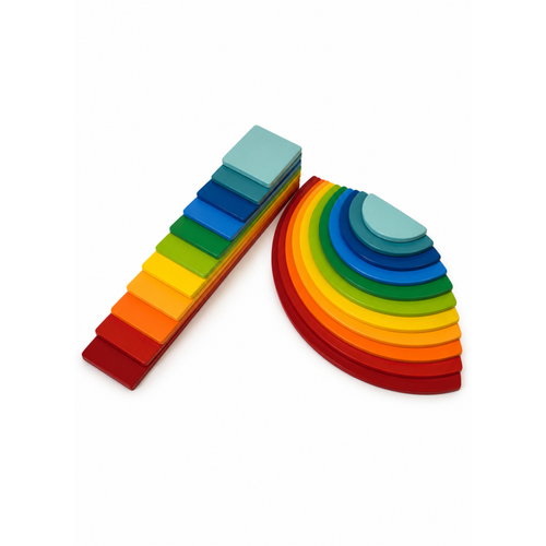 Montessori Waldorf Ah�ap G�kku�a�� A��k U�lu Oyun Seti 2 Par�a