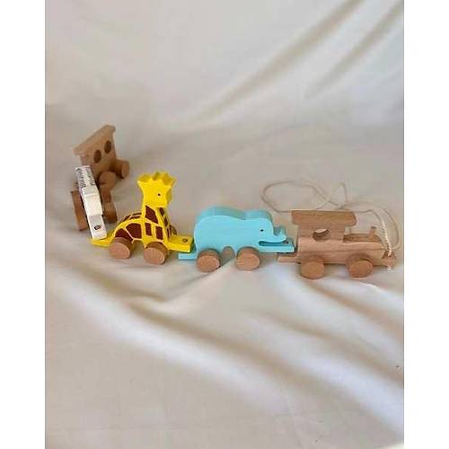 Ahap Oyuncak Safari Tren | El Yapm Montessori ek ocuk Treni | Tiny Wood