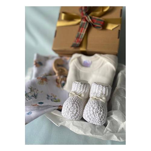 Ho�geldin Bebek | Organik Yenido�an Bebek Hediye Seti (Unisex)