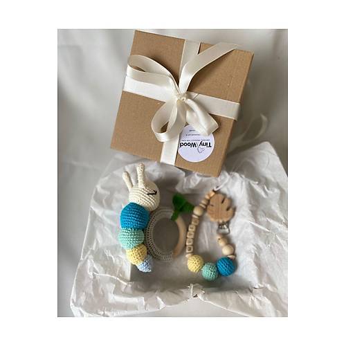 Amigurumi Sevimli Trtl Di Kayc ngrak Isme zel Emzik Seti, Organik Unisex Bebek Hediyelik