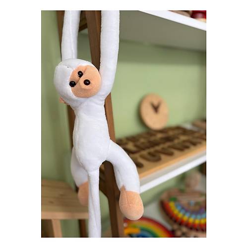 Sar�lan Pelu� Maymun  Elleri C�rt C�rtl� Uyku ve Oyun Arkada�� Sevimli Pelu� Maymun Oyuncak