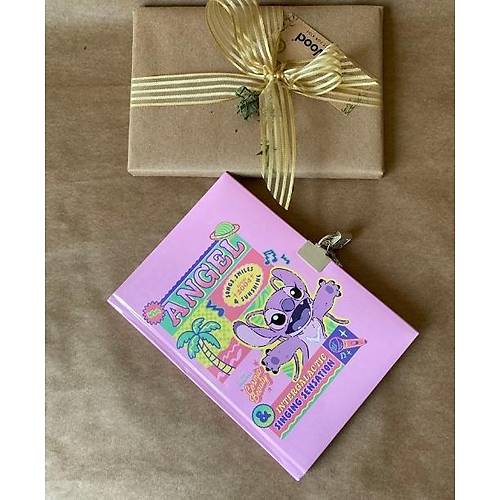 Lilo & Stitch Lisansl Kilitli Hatra Defteri | 14x20 cm | 80 Yaprak | Sert Kapak