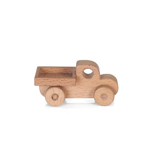 Ah�ap Oyuncak Kamyon Midi 10 cm | Do�al, El Yap�m� Oyuncak Kamyon