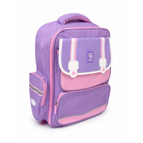 K�z �ocuk Pembe-Lila Okul �antas� Ortopedik S�rt �antas�