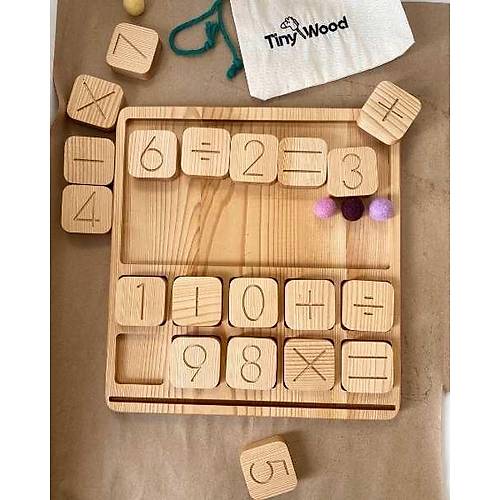 Ahap Say Sayma Tablas | Montessori Matematik Oyunu | Doal Ceviz ve Ihlamur Aac