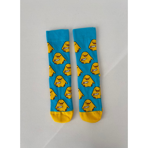 Sar� Civciv Desenli Unisex Soket �orap (1 �ift) ? E�lenceli & Renkli