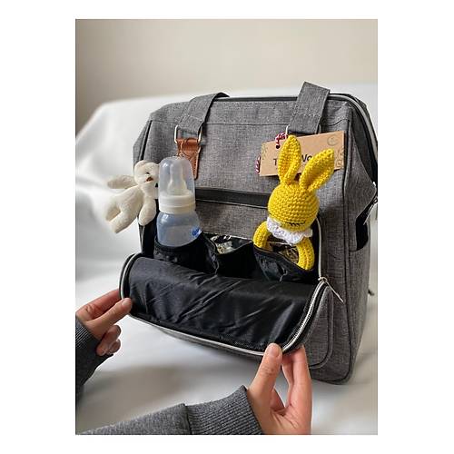 Baby Wind Anne Bebek Bak�m �antas� | Termoslu, �ok G�zl�, S�v� Ge�irmez S�rt ve El �antas�