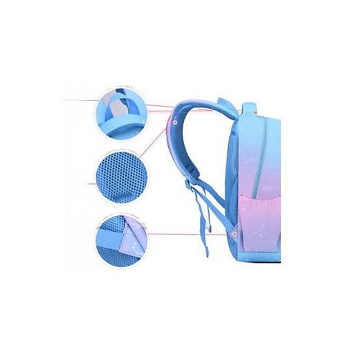 K�z �ocuk �lk��retim �antas� Ultra Hafif Ortopedik S�rt Okul �antas�  (Pembe-Lila-Mor)