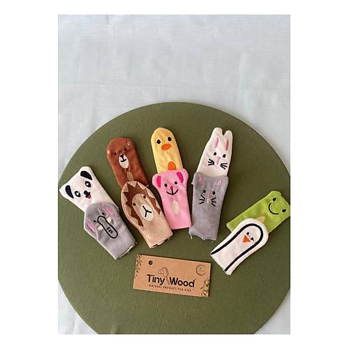 Hayvanlar Alemi Parmak Kuklas� � 10�lu Set, E�itici Aile ve �ocuk Oyunlar�