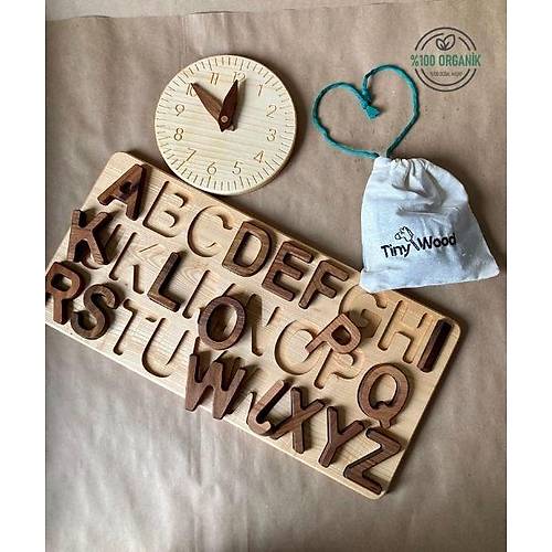Ahap Alfabe Puzzle | Doal Byk Harf Montessori Oyuncak