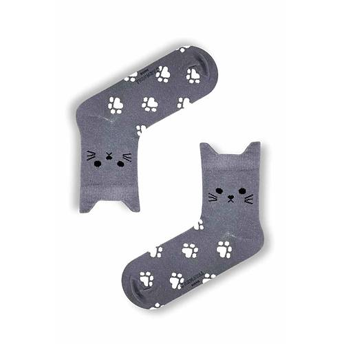 5'li Kedi �ekilli Renkli �orap Seti | Hediye Kutulu Unisex Pamuklu �oraplar