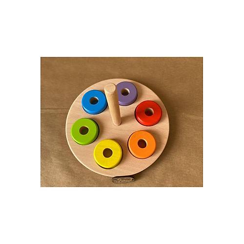 Montessori Halka Renk E�le�tirme E�itici Ah�ap Oyuncak