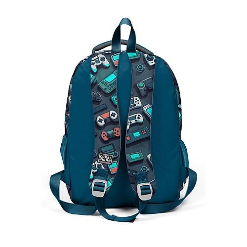 �lk��retim Erkek �ocuk �anta Nefti Gamer Desenli 3?l� Okul �anta Seti