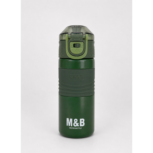 Premium 304 Paslanmaz �elik Pipetli Kilitli Termos Matara 450 ml Ergonomik Kavrama
