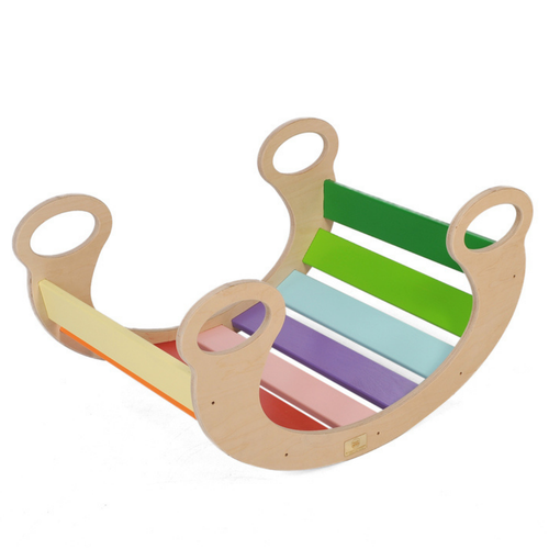 Renkli Pikler Halkas� D�nence � Montessori Do�al Ah�ap Bebek Oyunca�� | Naturel El Yap�m� Geli�im D�nencesi