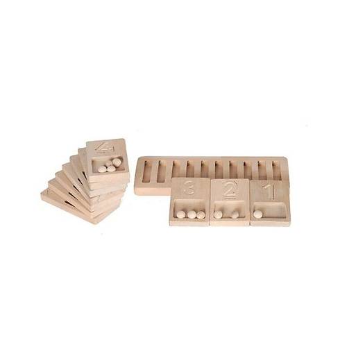 Ahap Say Sayma Tablas | Montessori Matematik Eitici Oyuncak | Doal Kayn Aac