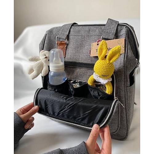 Baby Wind Anne Bebek Bak�m �antas� | Termoslu, �ok G�zl�, S�v� Ge�irmez S�rt ve El �antas�