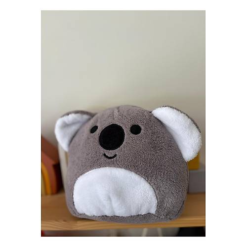 Koala Tasar�ml� Yumu�ak Pelu� Yast�k � Sevimli Uyku ve Oyun Arkada��