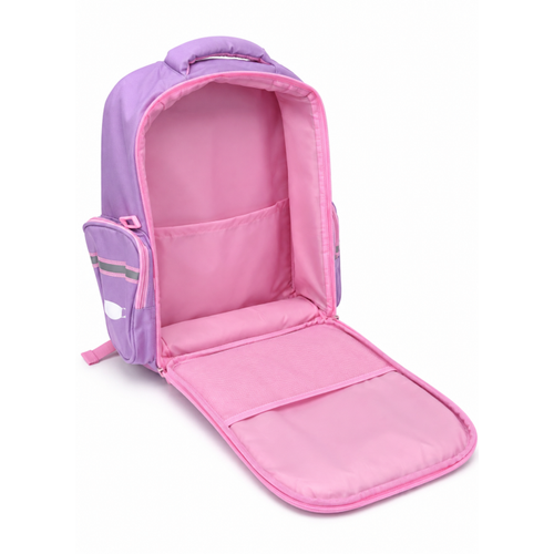 K�z �ocuk Pembe-Lila Okul �antas� Ortopedik S�rt �antas�
