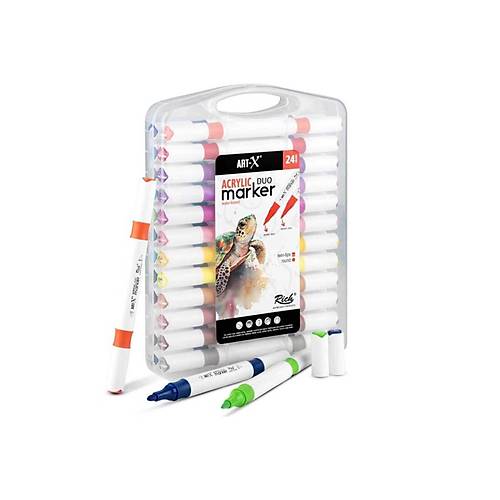 Artx Acrilic Marker Duo 12'li Akrilik Kalem Seti /