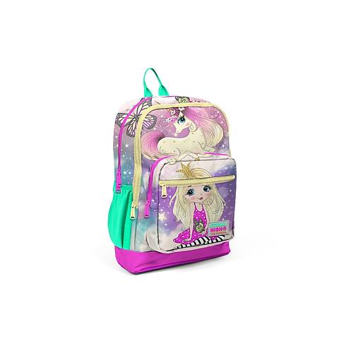 Kids Pembe Su Ye�ili Unicornlu K�z Desenli 3?l� Okul �anta Seti ilk��retim �anta Seti