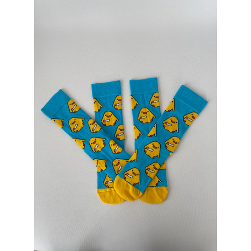 Sar� Civciv Desenli Unisex Soket �orap (1 �ift) ? E�lenceli & Renkli