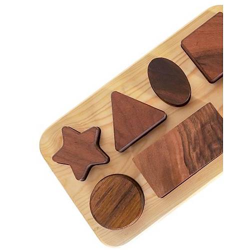 Ahap Geometrik Bul Tak Puzzle | Montessori Eitici Oyuncak