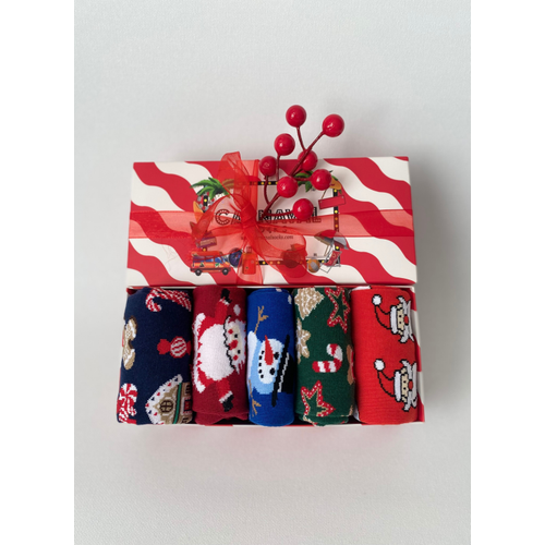 Ylba 5?l Desenli orap Seti | Unisex Hediye Kutulu K Temal oraplar