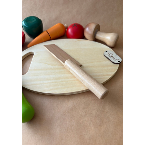 Ahap Montessori Sebze Kesme Seti | Tiny Wood
