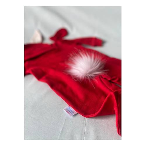 Yenido�an Bebek K�rm�z� Beyaz Tav�anl� Tulum Seti | 0-3 Ay