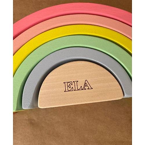 Waldorf Gkkua Serisi 6l Renkli  sme zel Ahap Gkkua Pastel Renk