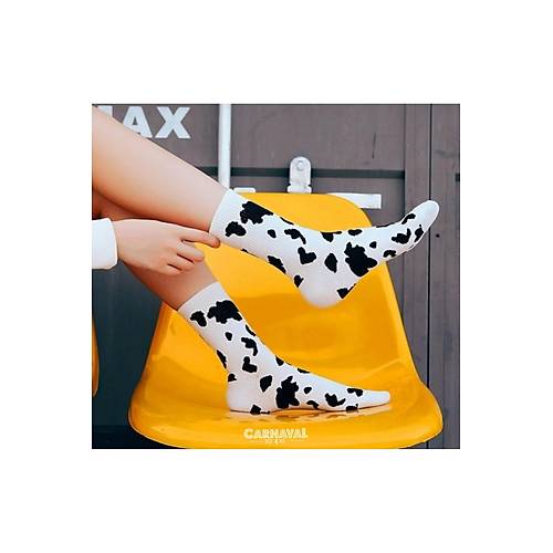 Sweet Milk 5?li Siyah Beyaz Desenli �orap Seti | Unisex Hediye Kutulu �oraplar