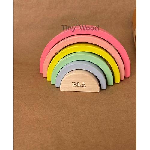 Waldorf Gkkua Serisi 6l Renkli  sme zel Ahap Gkkua Pastel Renk