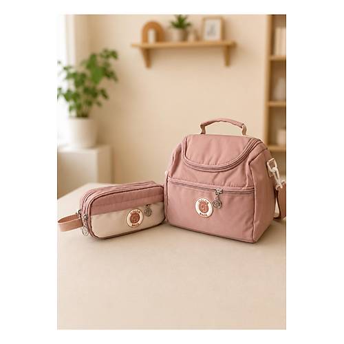 K�z �ocuk 3l� Okul �antas� Seti �lkokul �antas� Pembe
