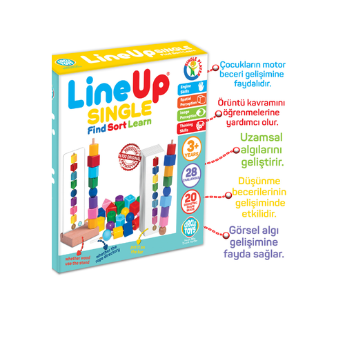Line Up Single Bul Srala ren | Renk ve ekil Sralama Oyunu