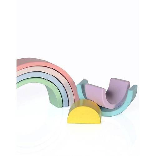 Waldorf Gkkua 7li Pastel | Ak Ulu Doal Ahap Oyun Seti