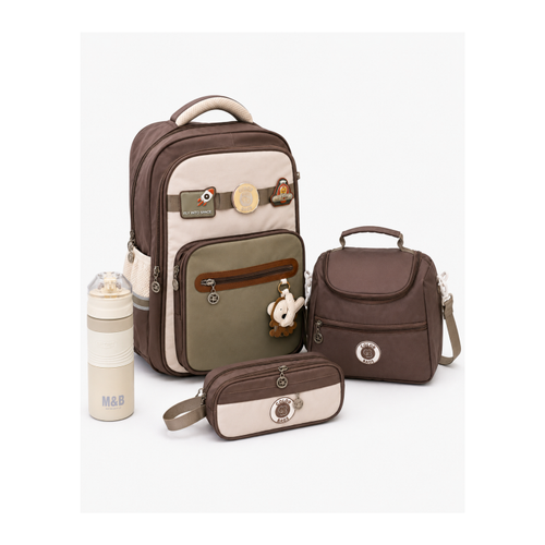 Galaksi Serisi 4'l� Okul �anta Seti Beslenme �antas� Kalemlik �elik Matara