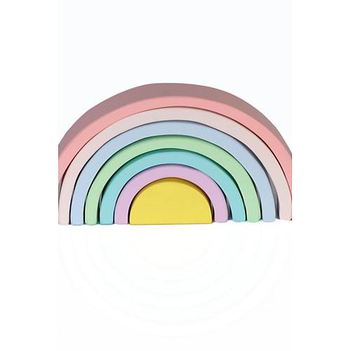 Waldorf G�kku�a�� 7�li Pastel | A��k U�lu Do�al Ah�ap Oyun Seti