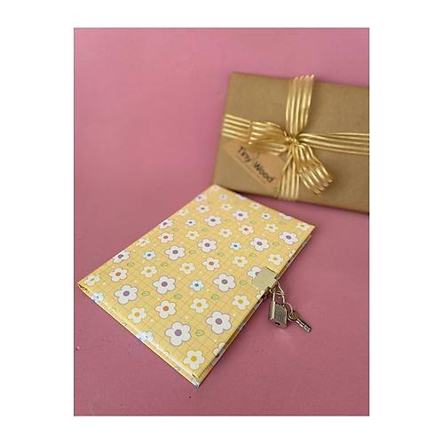 Kilitli Hat�ra ve G�nl�k Defteri � 14x20 cm, 80 Yaprak (�e�itli Kapak Desenleri)