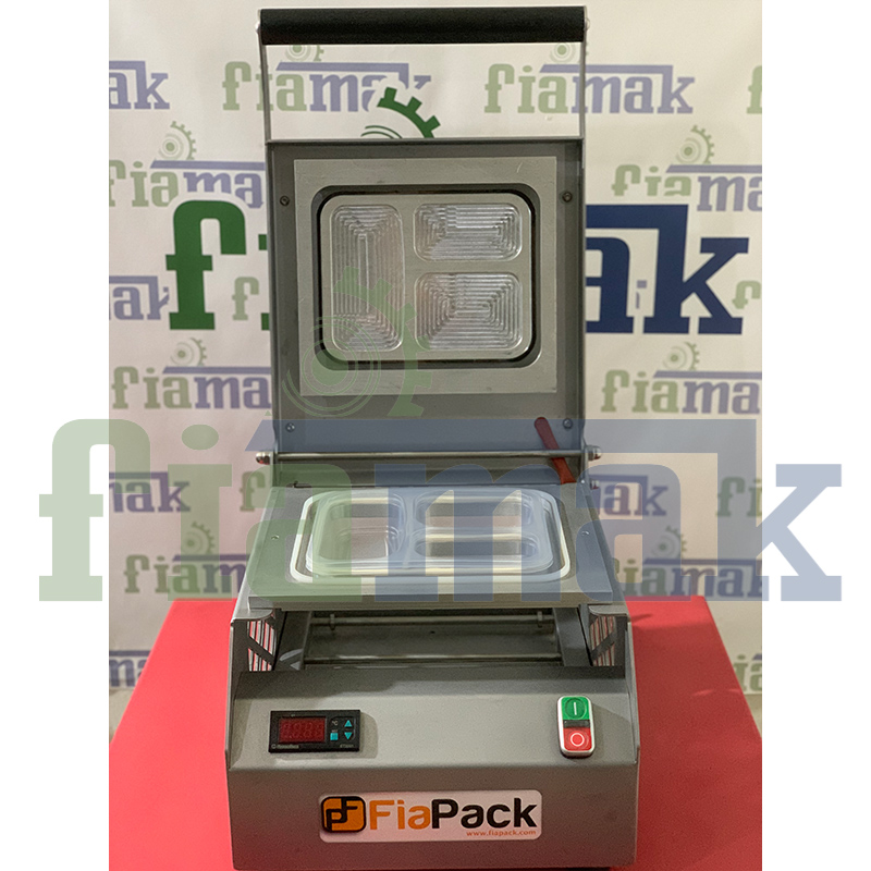 Fiapack Catering Paketleme Makinesi | 3 Bölmeli Yemek Tabak Kapatma